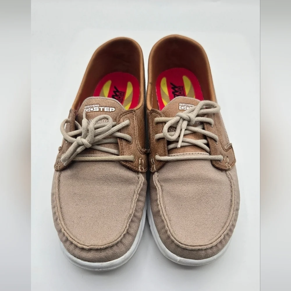 Skechers | Tan Goga Max Boat Shoes Size 8.5